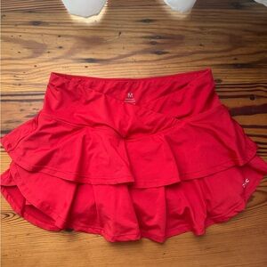 Red Women's Athletic (Tennis) Skirt